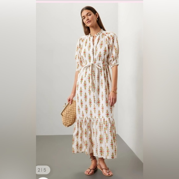 Banjanan Floral Print Betty Dress size medium. - Picture 2 of 11